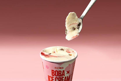 Boba x Ice Cream Strawberry Shortcake Pint