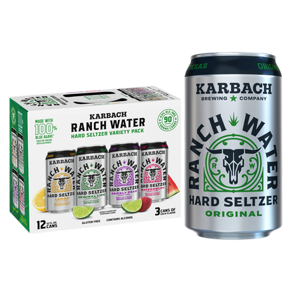 Karbach Brewing Ranch Water Hard Seltzer Variety Pack 12pk 12oz
