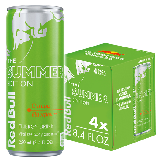 Red Bull Energy Drink The Summer Edition Curuba Elderflower 4pk 8.4oz Can
