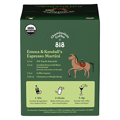 Chamberlain Coffee Candied Pecan Dark Roast 10pk Limited Edition Inspired By 818 Tequila