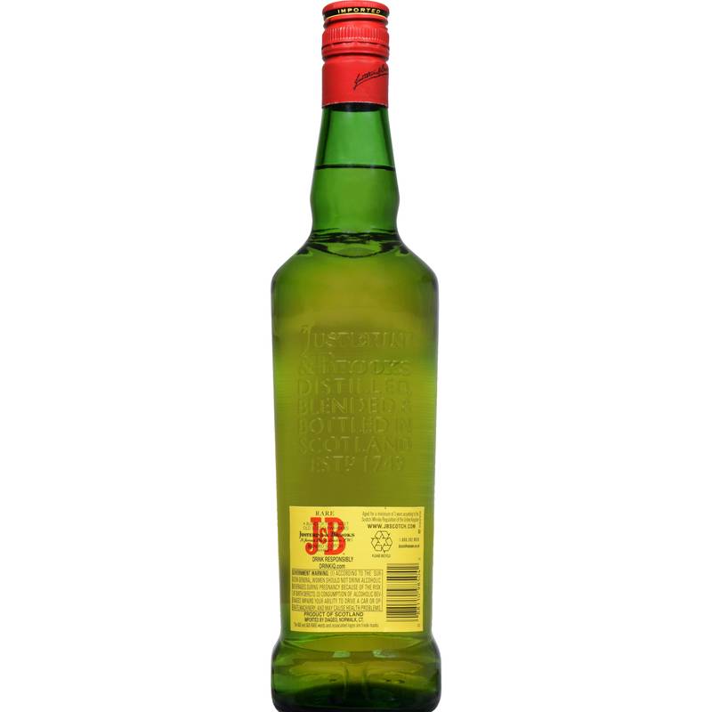 J&B Blended Scotch Whiskey 750ml (80 Proof)