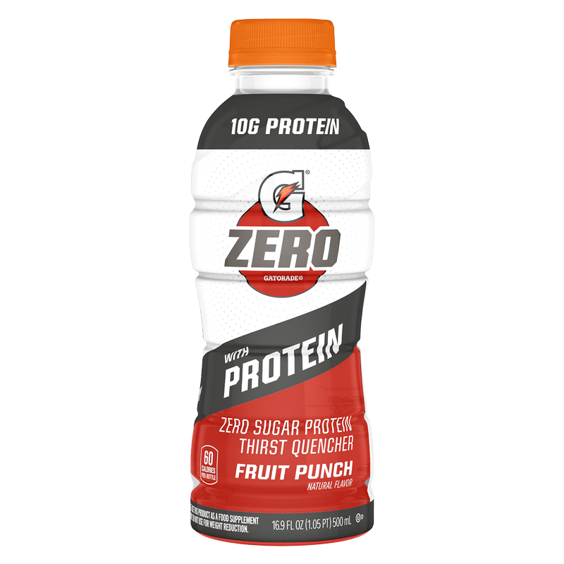 G Zero + Protein Fruit Punch 16.9oz Btl