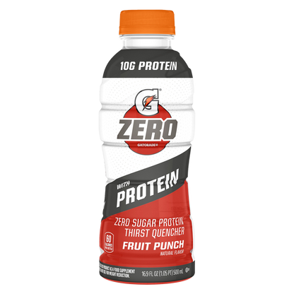 G Zero + Protein Fruit Punch 16.9oz Btl