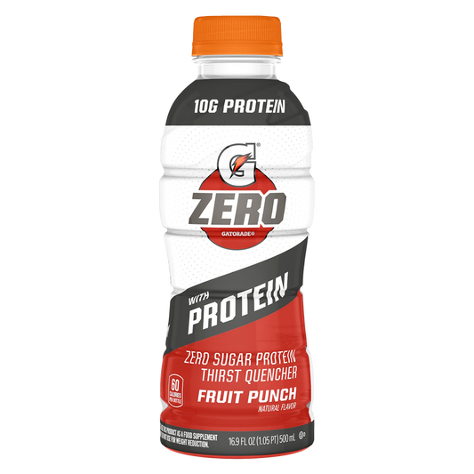 G Zero + Protein Fruit Punch 16.9oz Btl