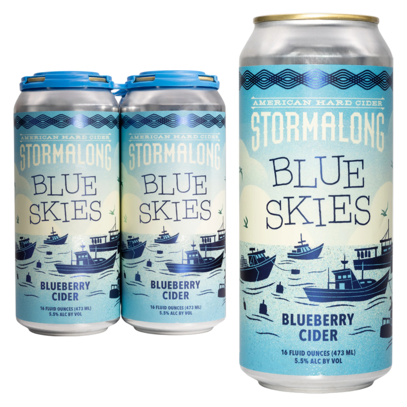 Stormalong Blue Skies 4pk 16oz Can