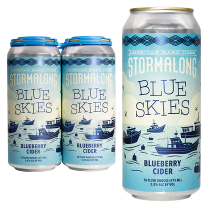 Stormalong Blue Skies 4pk 16oz Can
