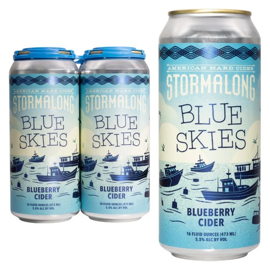 Stormalong Blue Skies 4pk 16oz Can
