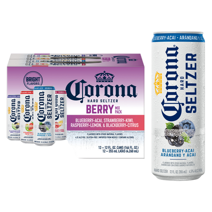 Corona Hard Seltzer Berry Mix Variety Pack 12pk 12oz Cans 4.5% ABV