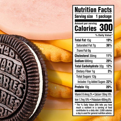 Lunchables Turkey & American Cheese Cracker Stackers with Chocolate Sandwich Cookies  - 3.2oz