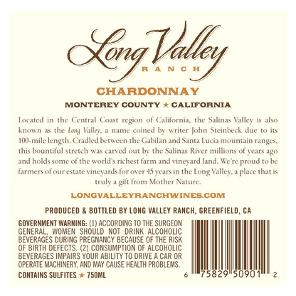 Long Valley Ranch Chardonnay 750ml
