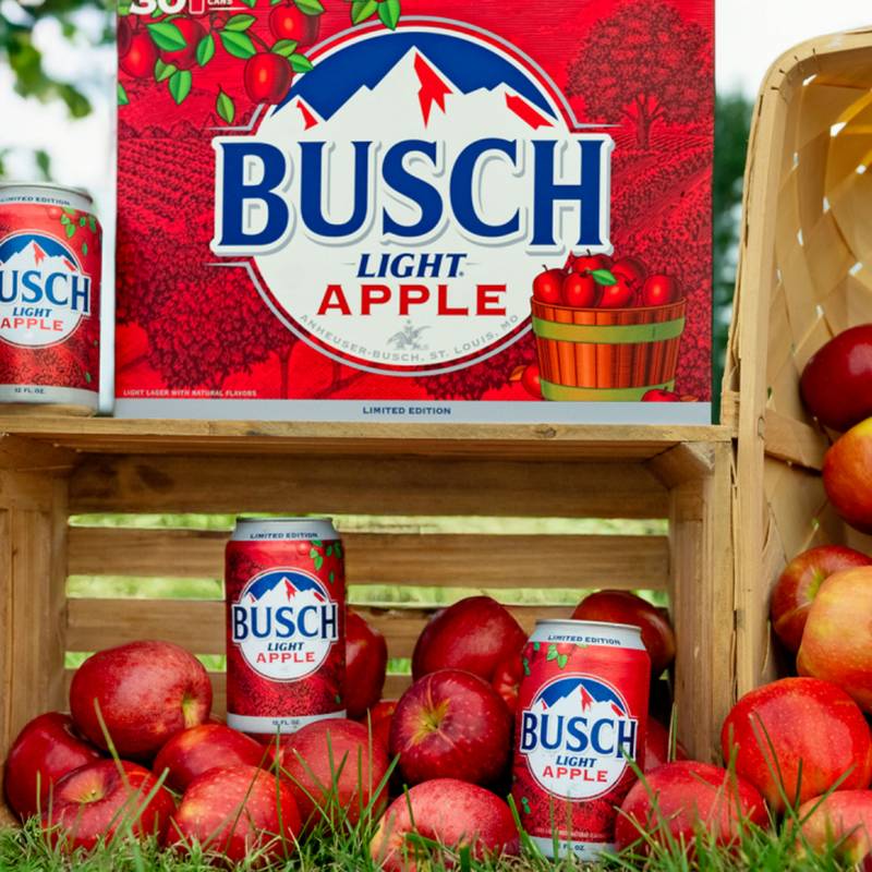 Busch Light Apple 24pk 12oz Can 4.1% ABV
