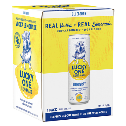 Lucky One Blueberry Lemonade 4pk 12oz Can