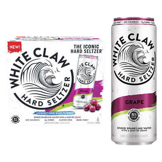 White Claw Grape 6pk 12oz Can 5% ABV