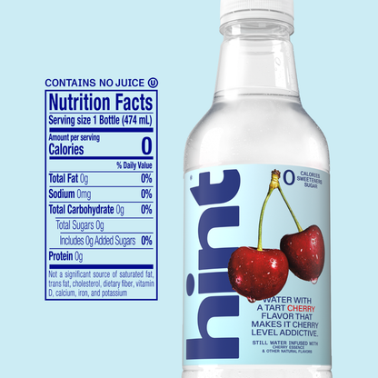 Hint Cherry Water 16oz Btl