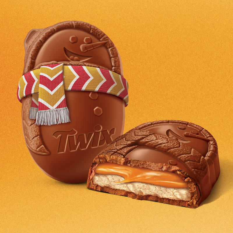 Twix Caramel Cookie Snowman, 1.06 oz