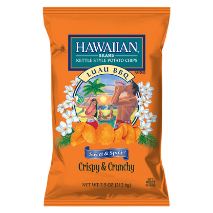 Hawaiian Luau BBQ Kettle Style Potato Chips 7.5oz