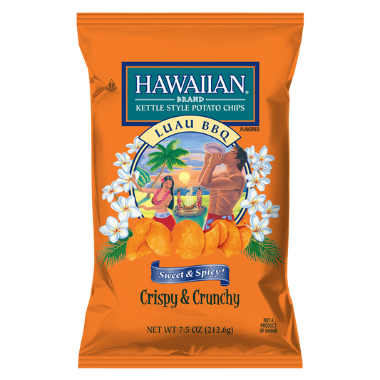 Hawaiian Luau BBQ Kettle Style Potato Chips 7.5oz