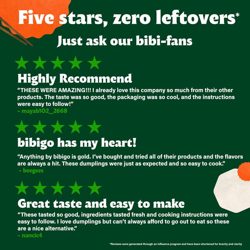 Bibigo Steamed Dumplings Chicken and Vegetable