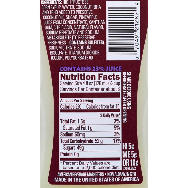 Master of Mixes Pina Colada Mix 1L Btl