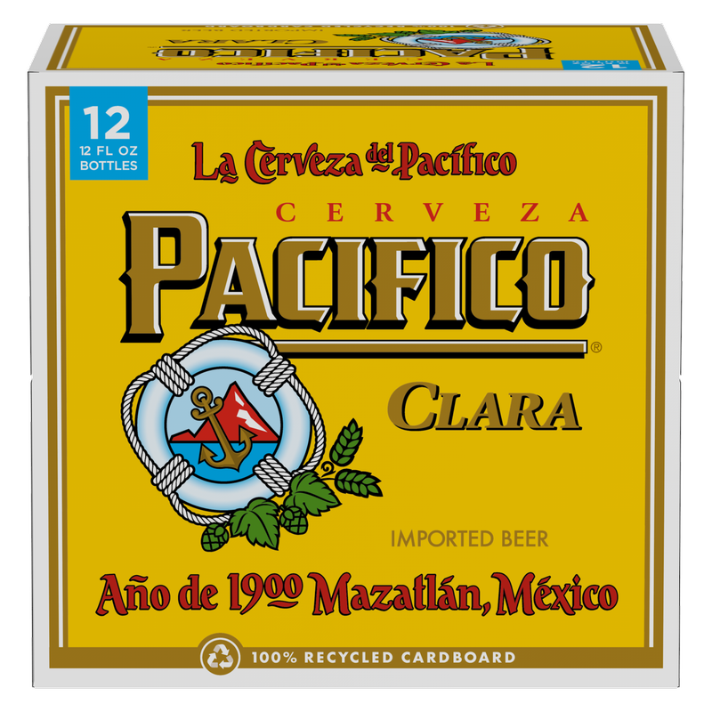 Pacifico 12pk 12oz Btl 4.4% ABV