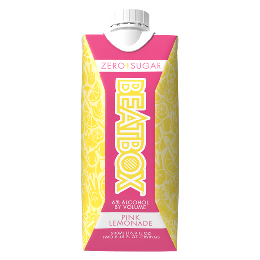 BeatBox Pink Lemonade 500ml 6.0% ABV Zero Sugar