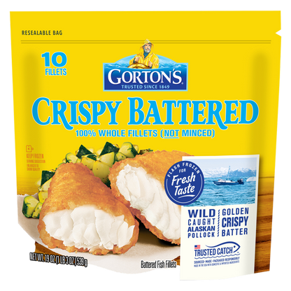 Gorton's Crispy Battered Frozen Fish Fillets - 19oz