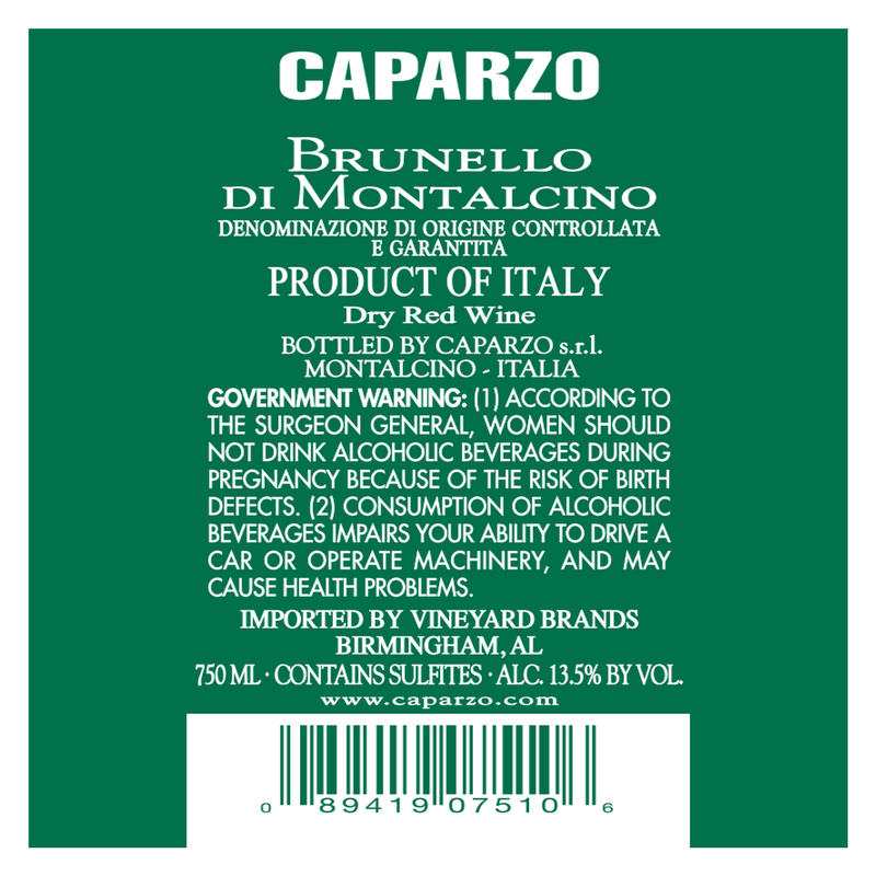 Caparzo Brunello di Montalcino 750ml