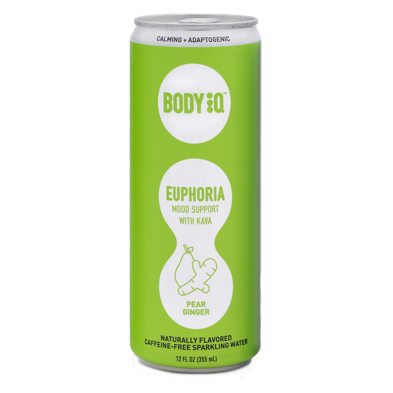 Body iQ Kava Pear Ginger Sparkling Water 12oz Can
