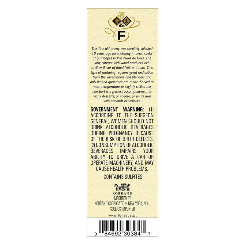 Fonseca 10 Year Old Tawny Port 750ml