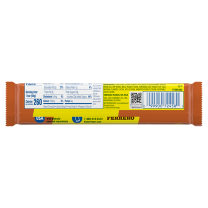 Butterfinger Salted Caramel Flavor, Peanut Buttery Candy Bars with Salted Caramel Flavor, Gluten Free, 1.9 oz