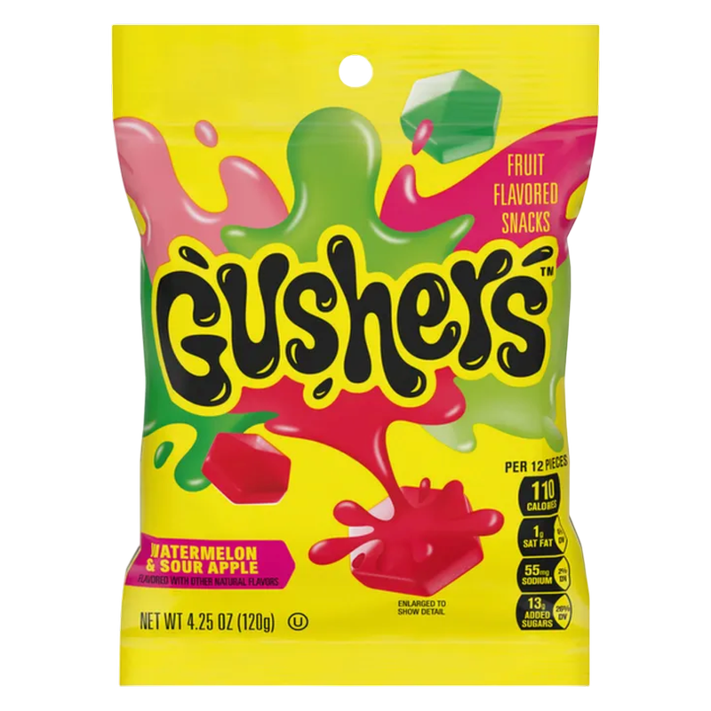 Gushers Watermelon & Sour Apple, 4.25oz