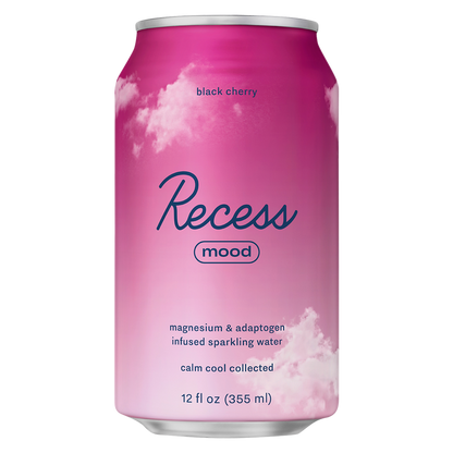 Recess Mood Infused Black Cherry Sparkling Water 12oz Can