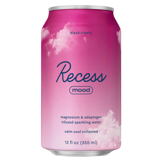 Recess Mood Infused Black Cherry Sparkling Water 12oz Can