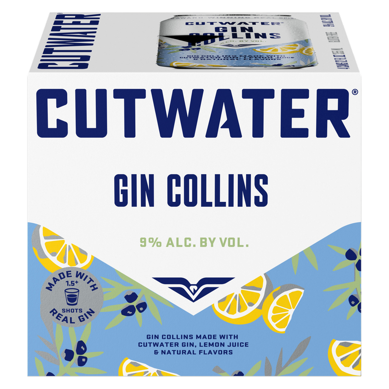 Cutwater RTD Gin Collins 4pk 12oz Can 9% ABV