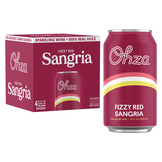 Ohza Red Sangria by Joe Jonas 4pk 12oz Can 5.0% ABV