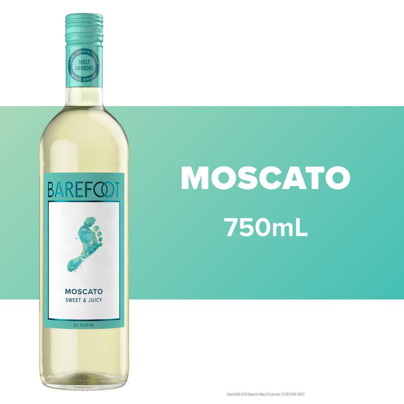 Barefoot Moscato 750ml