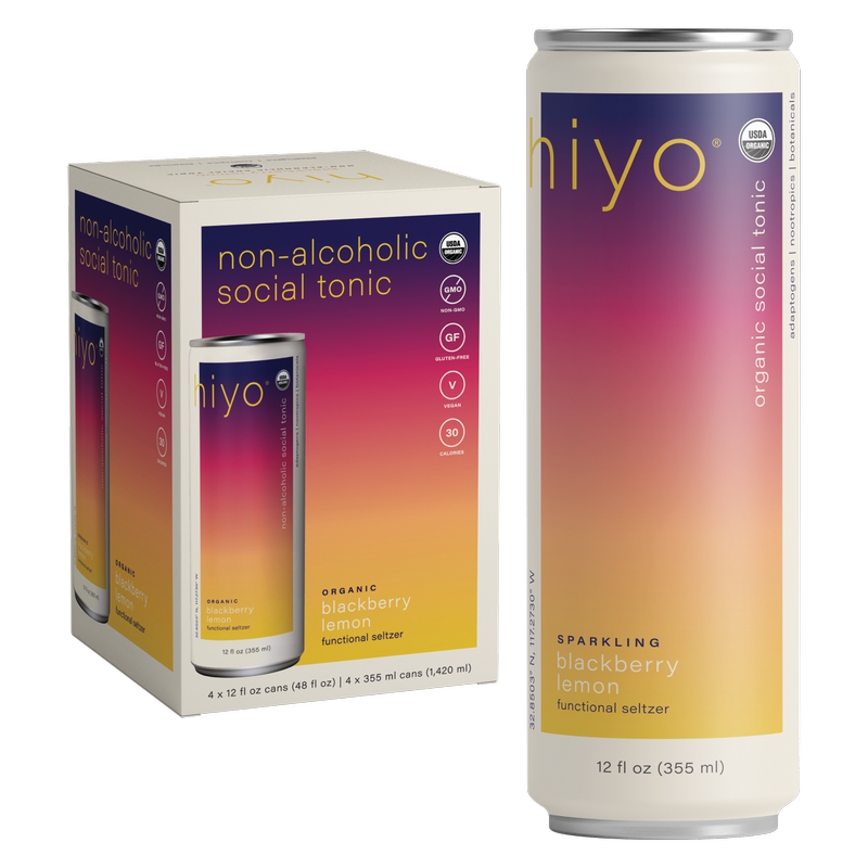 Hiyo Blackberry Lemon 4pk 12oz Can