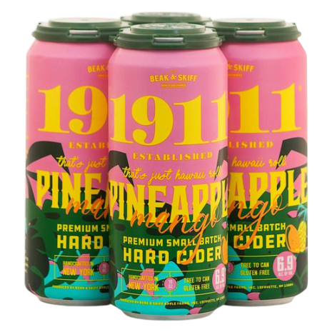 1911 Pineapple Mango Hard Cider 4pk 16oz Can