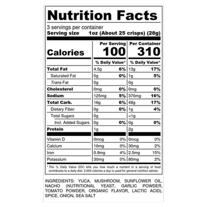 Snacklins Nacho Plant Crisps 3oz