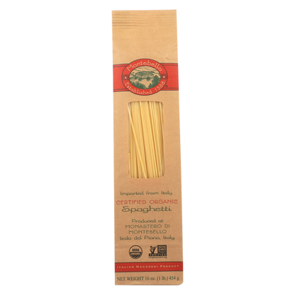Montebello Organic Spaghetti Pasta, 1lb.