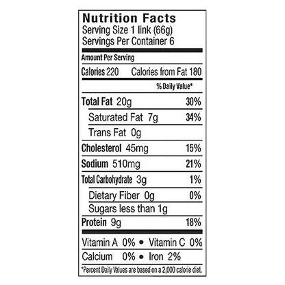 Johnsonville Stadium Bratwursts - 6ct/14oz