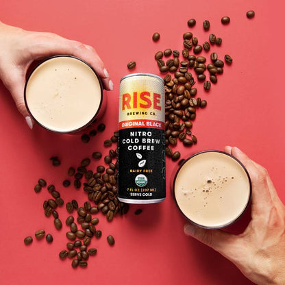 RISE Brewing Co. Original Black Nitro Cold Brew Coffee 7oz Can
