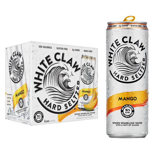 White Claw Seltzer Mango 6pk 12oz Can 5.0% ABV