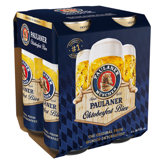 Paulaner Oktoberfest Bier 4pk 16.9oz Can 6.0% ABV