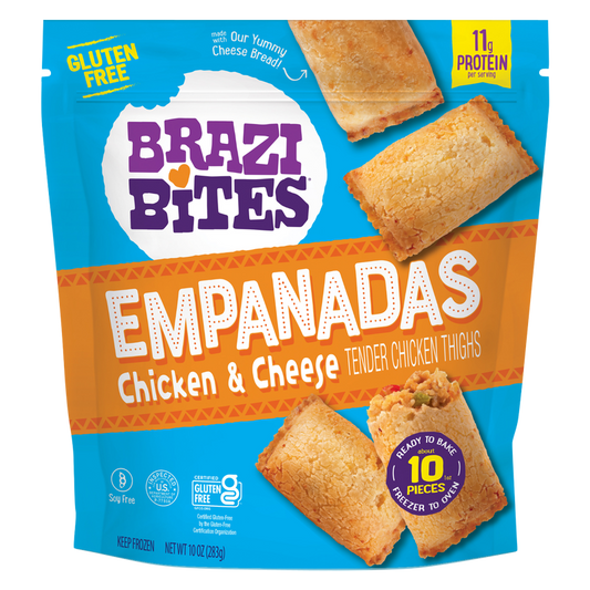 Brazi Bites Frozen Chicken & Cheese Empanadas 10oz