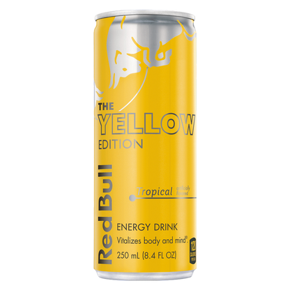 Red Bull Energy Drink The Yellow Edition Tropical 8.4oz Can