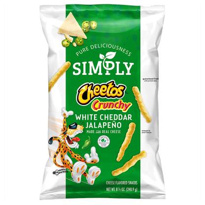 Simply Cheetos Crunchy White Cheddar Jalapeno 8.5oz