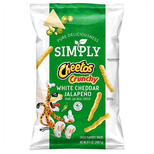 Simply Cheetos Crunchy White Cheddar Jalapeno 8.5oz