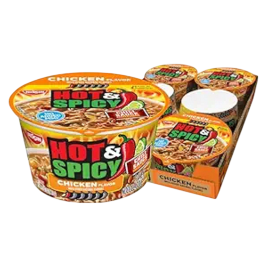 Nissin Hot & Spicy Chicken Ramen 3.23oz 6 CT