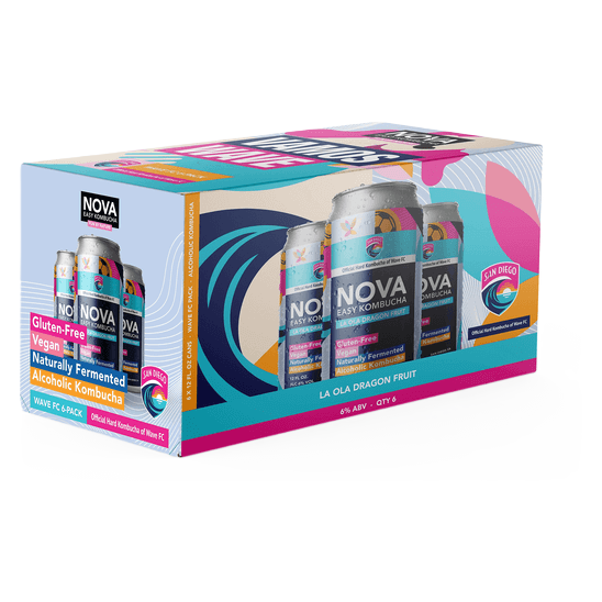 NOVA Kombucha La Ola Dragon Fruit  6pk 12oz Can